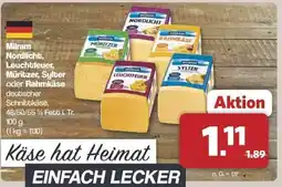 Famila Nord Ost Milram Nordlicht, Leuchtfeuer, Müritzer, Sylter oder Rahmkäse Angebot