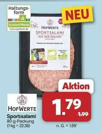 Famila Nord Ost HofWerte Sportsalami Angebot