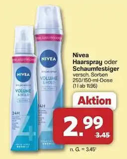 Famila Nord Ost NIVEA Haarspray oder Schaumfestiger Angebot