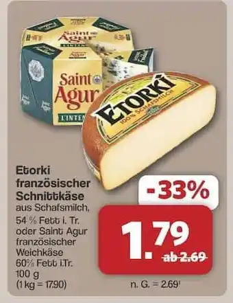 Famila Nord Ost Etorki französischer Schnittkäse Angebot