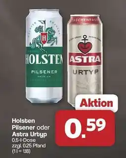 Famila Nord Ost Holsten Pilsener oder Astra Urtyp Angebot
