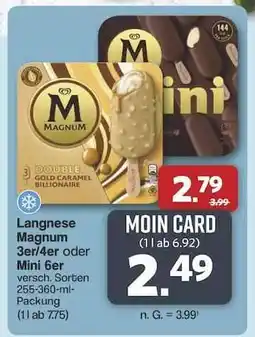 Famila Nord Ost Langnese Magnum 3er/4er oder Mini 6er Angebot