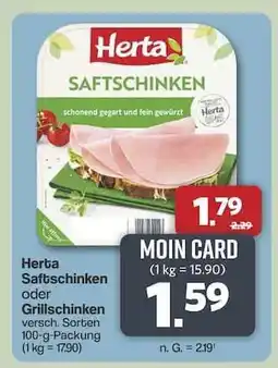 Famila Nord Ost Herta Saftschinken oder Grillschinken Angebot