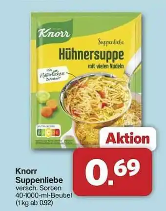Famila Nord Ost KNORR Suppenliebe Angebot