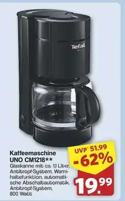 Famila Nord Ost Kaffeemaschine UNO CM1218 Angebot