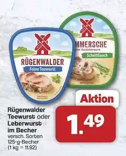 Famila Nord Ost Rügenwalder Teewurst oder Leberwurst Angebot
