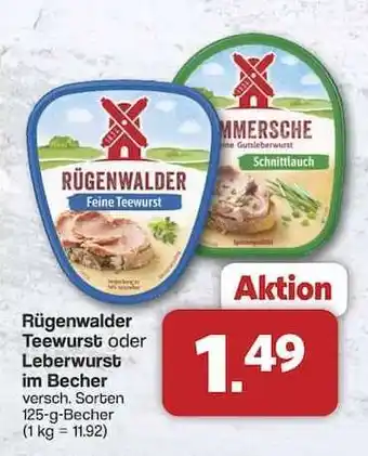 Famila Nord Ost Rügenwalder Teewurst oder Leberwurst Angebot