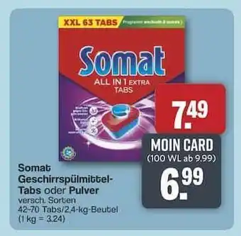 Famila Nord Ost Somat Geschirrspülmittel-Tabs oder Pulver Angebot