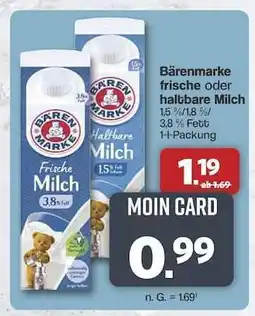 Famila Nord Ost Bärenmarke Frische oder haltbare Milch Angebot