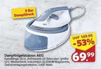 Famila Nord Ost Dampfbügelstation AEG Angebot