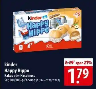 Famila Nord Ost kinder Happy Hippo Angebot