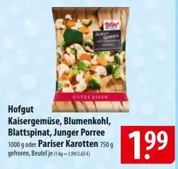Famila Nord Ost Hofgut Kaisergemüse, Blumenkohl, Blattspinat, Junger Porree Angebot