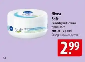 Famila Nord Ost Nivea Soft Feuchtigkeitscreme Angebot