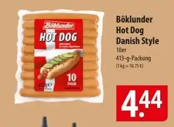 Famila Nord Ost Böklunder Hot Dog Danish Style Angebot