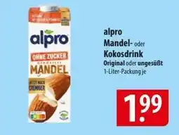 Famila Nord Ost Alpro Mandel- oder Kokosdrink Angebot