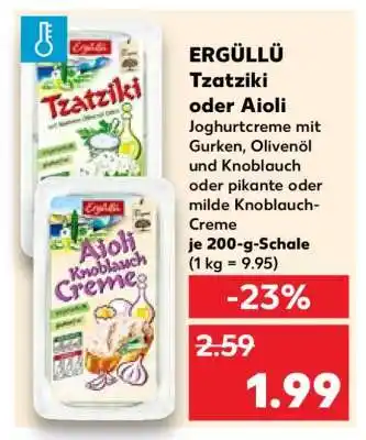Kaufland ERGÜLLÜ Tzatziki oder Aioli Angebot