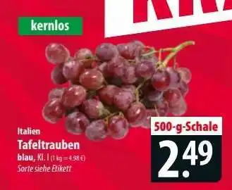 Famila Nord Ost Tafeltrauben Angebot
