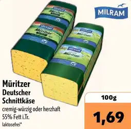 Aktiv Irma MILRAM Müritzer Deutscher Schnittkäse Angebot