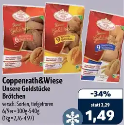 Aktiv Irma Coppenrath&Wiese Unsere Goldstücke Brötchen Angebot