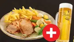 XXXLutz XXXL Schweinerücken mit Pommes frites und Gemüse Angebot