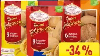 Aldi Nord Coppenrath & Wiese Unsere Goldstücke 9 Weizenbrötchen Angebot