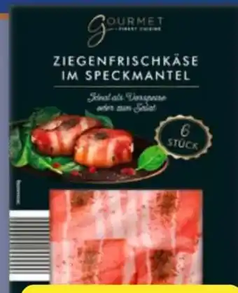 Aldi Nord Gourmet Finest Cuisine Ziegenfrischkäse im Speckmantel Angebot