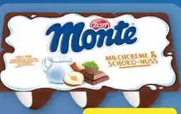 Aldi Nord Zott Monte Snack Milchcreme & Schoko-Nuss Angebot