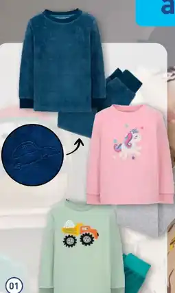 Aldi Nord Lily & Dan Kleinkinder Velours-Pyjama Angebot