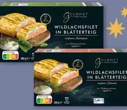 Aldi Nord Gourmet Finest Cuisine Wildlachsfilet im Blätterteig Angebot