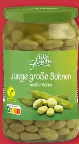 Aldi Nord All Seasons Junge Große Bohnen Angebot