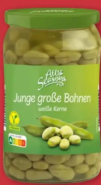 Aldi Nord All Seasons Junge Große Bohnen Angebot