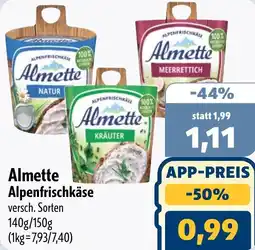 Aktiv Irma Almette Alpenfrischkäse Angebot
