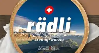 REWE Center Rädli Schweizer Schnittkäse Angebot