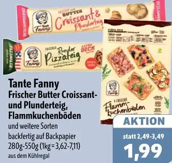 Aktiv Irma Tante Fanny Frischer Butter Croissant und Plunderteig, Flammkuchenböden Angebot