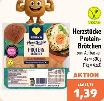 Aktiv Irma EDEKA Herzstücke Protein Brötchen Angebot