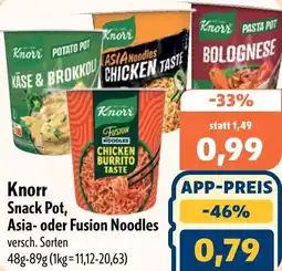 Aktiv Irma Knorr Snack Pot, Asia oder Fusion Noodles Angebot