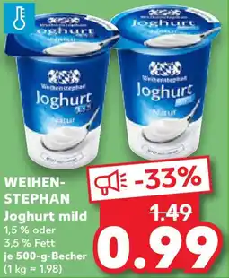 Kaufland WEIHENSTEPHAN Joghurt mild Angebot