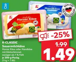 Kaufland K-CLASSIC Sauermilchkäse Angebot