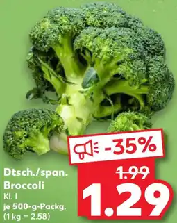Kaufland Dtsch./span. Broccoli Angebot