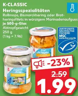 Kaufland K-CLASSIC Heringsspezialitäten Angebot