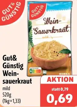 Aktiv Irma Gut& Günstig Weinsauerkraut Angebot
