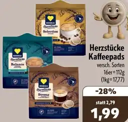 Aktiv Irma EDEKA Herzstücke Kaffeepads Angebot
