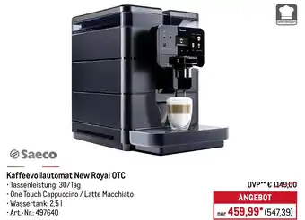 METRO Saeco Kaffeevollautomat New Royal OTC Angebot