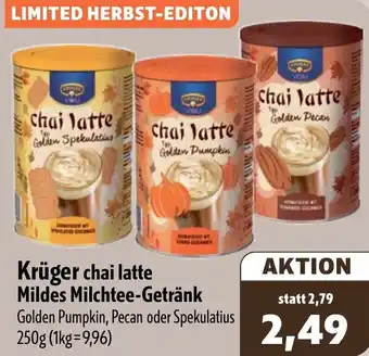 Aktiv Irma Krüger chai latte Mildes Milchtee-Getränk Angebot
