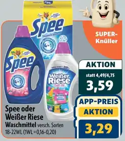 Aktiv Irma Spee oder Weißer Riese Waschmittel Angebot