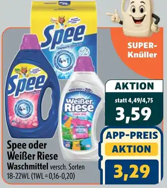 Aktiv Irma Spee oder Weißer Riese Waschmittel Angebot