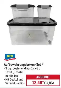 METRO aro Aufbewahrungsboxen-Set Angebot