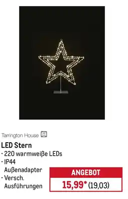 METRO Tarrington House LED Stern Angebot