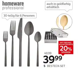 XXXLutz Homeware professional besteck-set „glam chic black“ Angebot