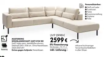 Hardeck Musterring wohnlandschaft just b pm 100 Angebot